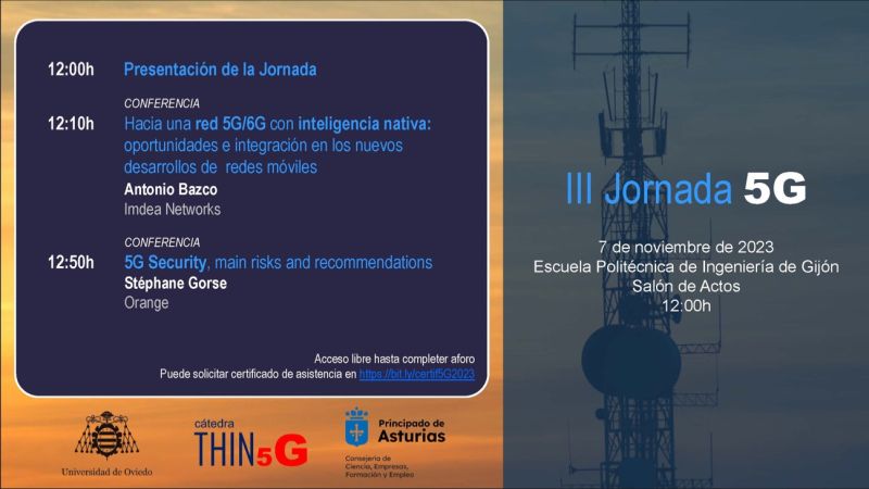III Jornada 5G – Avances hacia redes 5G/6G